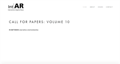 Desktop Screenshot of intar-journal.risd.edu